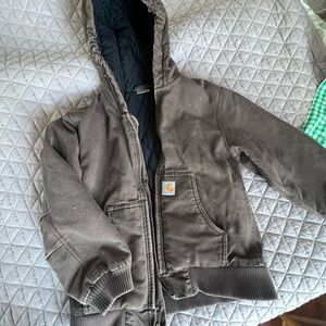 Carhartt Dark Brown Hooded Jacket